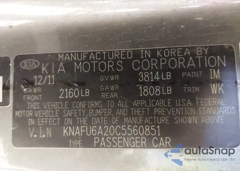 2012 Kia Forte Koup Ex from USA, damaged, VIN KNAFU6A20C5560851